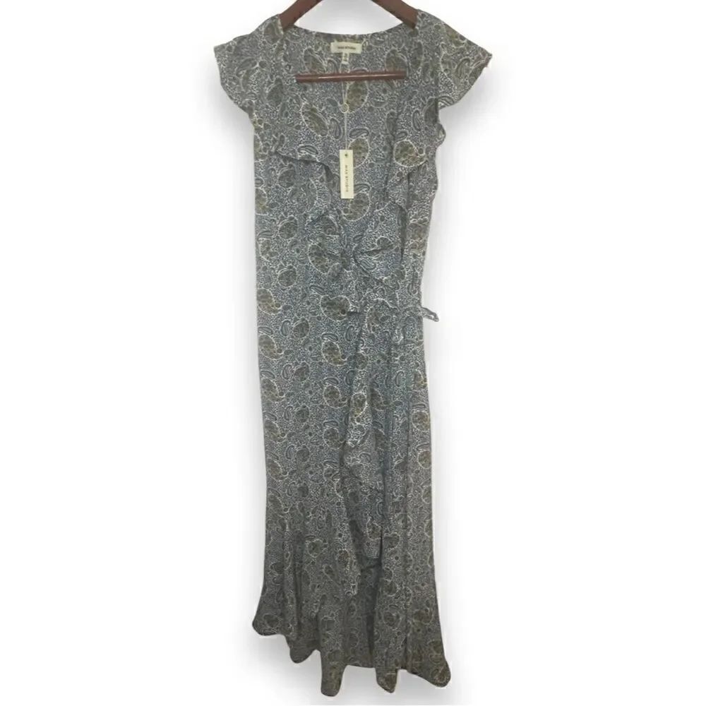 NWTs Max Studio Flutter Sleeve Wrap Dress Size XS